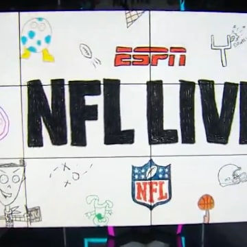 ESPN NFL analyst Dan Orlovsky's 12-year-old son Madden's drawings were featured on 'NFL Live' on Wednesday in celebration of World Autism Awareness Day.