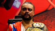 Mike Santana backstage after winning the TNA World Championship