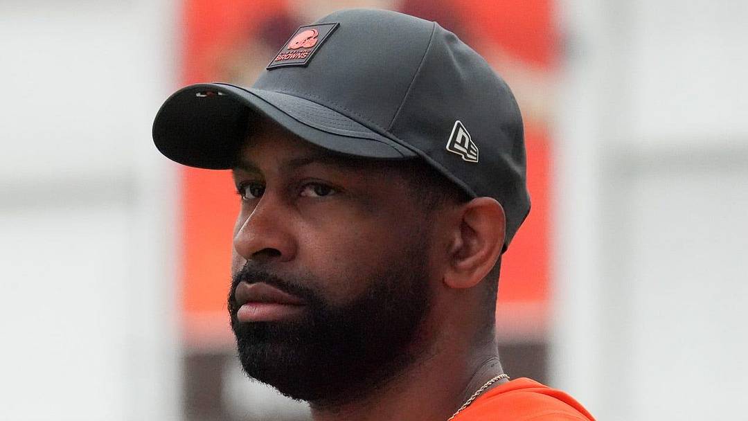 General manager Andrew Berry watches the Browns OTA camp in Berea on May 20, 2026.