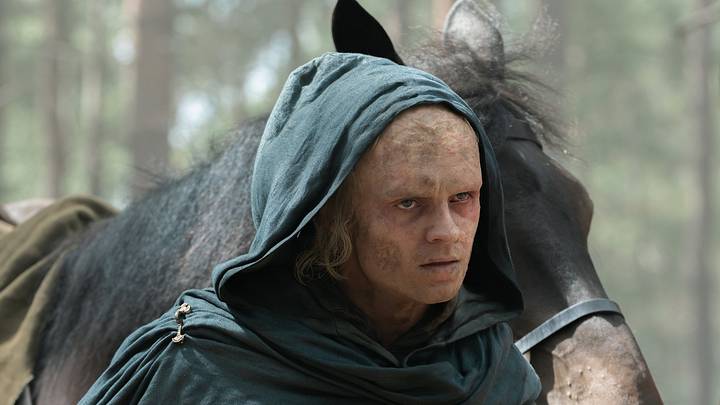 Tom Glynn-Carney (Aegon Targaryen) in House of the Dragon season 3. Photograph by Theo Whiteman/HBO.