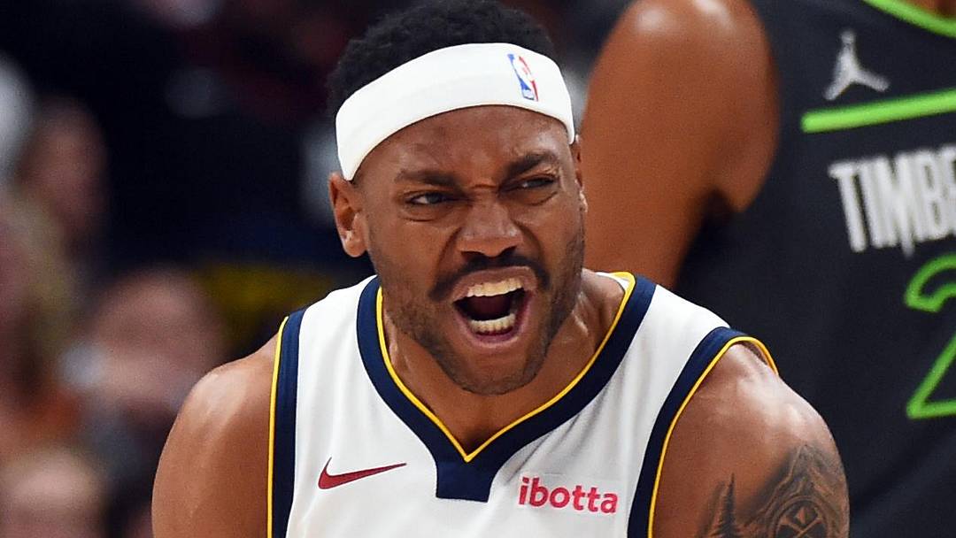 Apr 18, 2026; Denver, Colorado, USA; Denver Nuggets guard Bruce Brown (11) reacts after a basket and foul during the first half against the Minnesota Timberwolves in game one of the first round of the 2026 NBA Playoffs at Ball Arena. Mandatory Credit: Christopher Hanewinckel-Imagn Images Apr 18, 2026; Denver, Colorado, USA; Denver Nuggets guard Bruce Brown (11) reacts after a basket and foul during the first half against the Minnesota Timberwolves in game one of the first round of the 2026 NBA Playoffs at Ball Arena. Mandatory Credit: Christopher Hanewinckel-Imagn Images