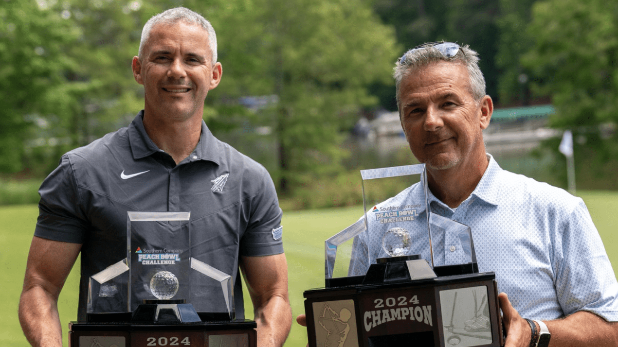 Mike Norvell Teams Up With Former Florida Gators Coach Urban Meyer To Win Golf Tournament
