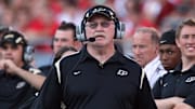 Purdue Boilermakers head coach Joe Tiller on the sidelines 