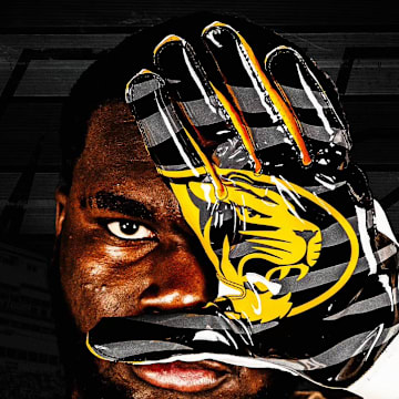 Missouri offensive lineman Henry Fenuku.