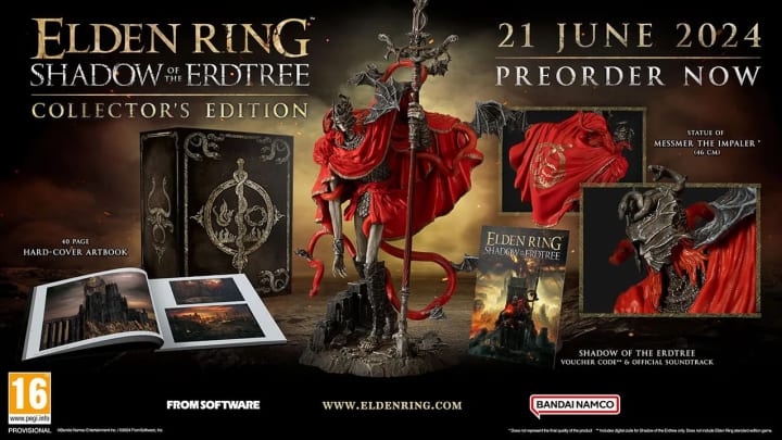 Elden Ring's Shadow of the Erdtree expansion comes out on June 21, 2024. 