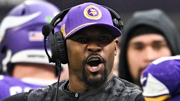 Minnesota Vikings defensive coordinator Brian Flores