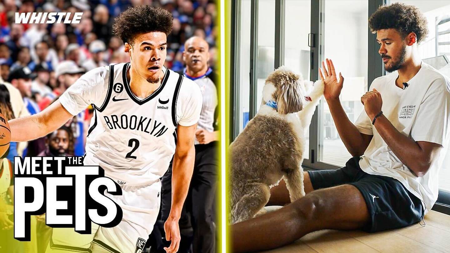 Nets’ Cameron Johnson Featured on Whistle’s ‘Meet the Pets’