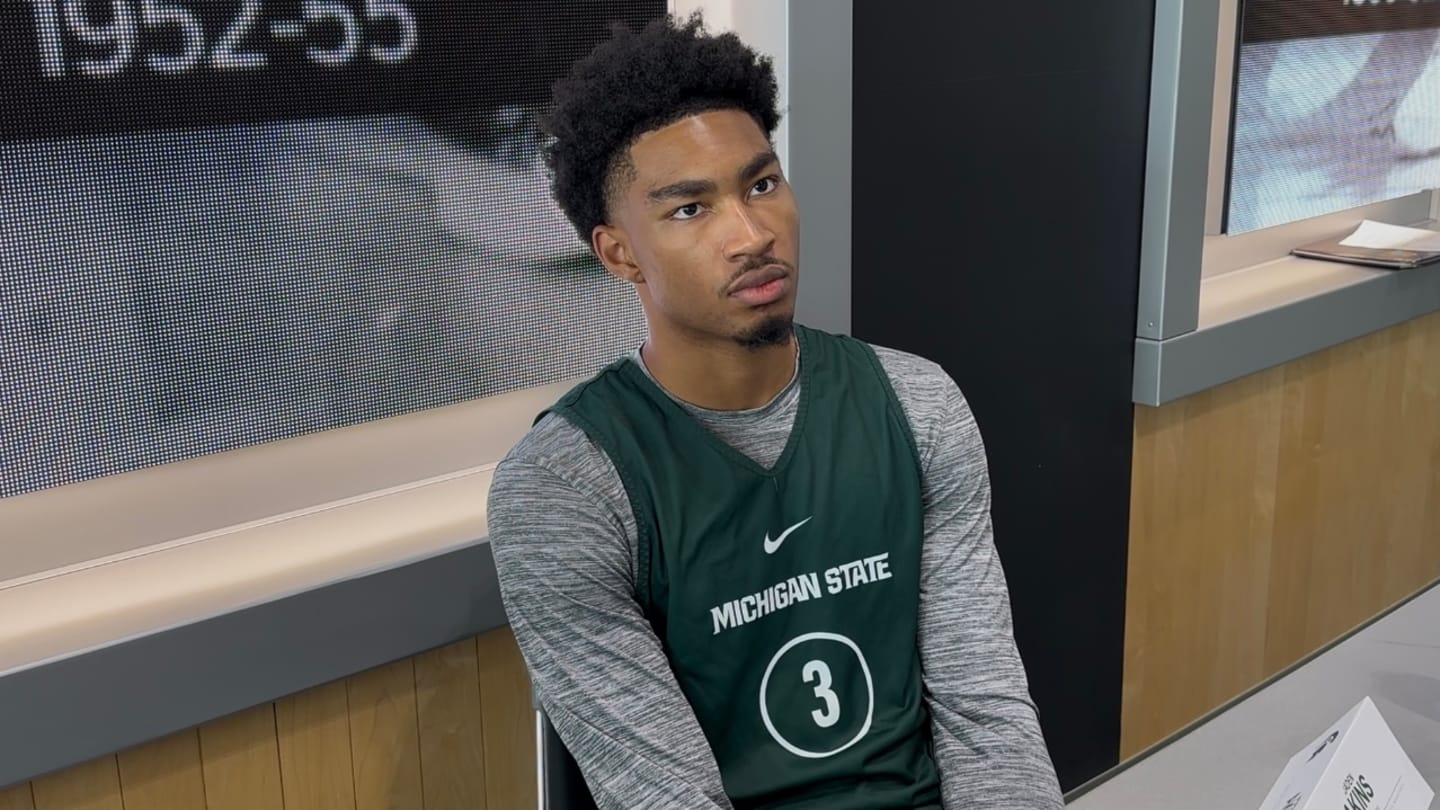 WATCH: Michigan State’s Jaden Akins Speaks at Media Day