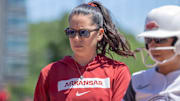 Courtney Deifel during the second day of the Fayetteville Regional against Oklahoma State.