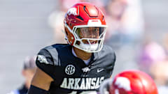 Razorbacks quarterback KJ Jackson during Red-White game