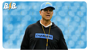 Chargers head coach Jim Harbaugh