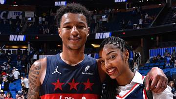 Julian Reese and Angel Reese