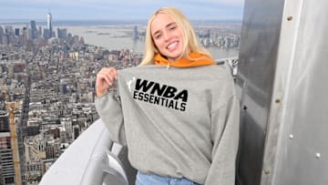 Hailey Van Lith at the Empire State Building