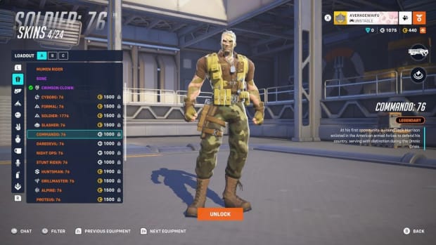 Commando: 76 skins