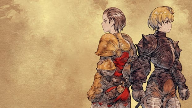 Two characters looking at opposite directions in Final Fantasy Tactics – The Ivalice Chronicles.