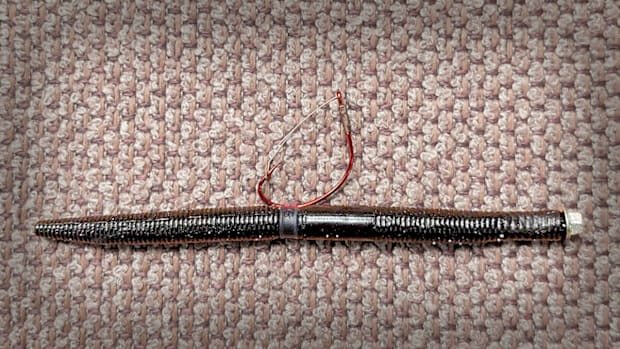 A Neko rig soft plastic stickbait