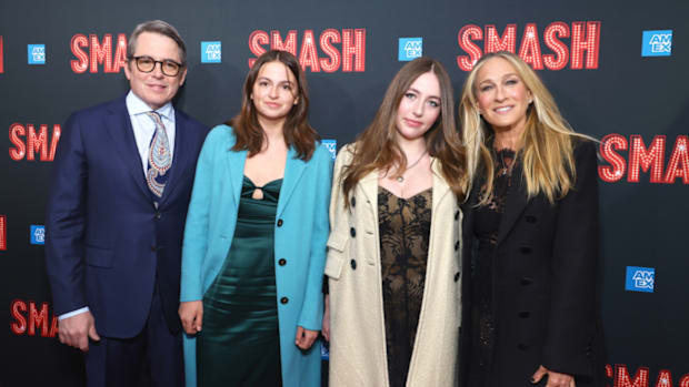 Matthew Broderick, Tabitha Hodge Broderick, Marion Loretta Elwell Broderick and Sarah Jessica Parker