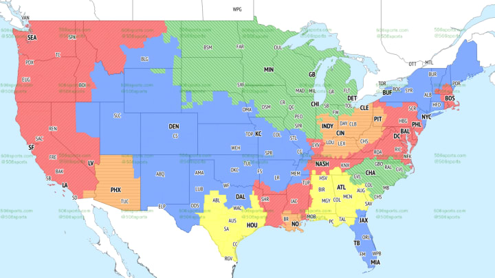 FOX NFL Coverage Map Week 5