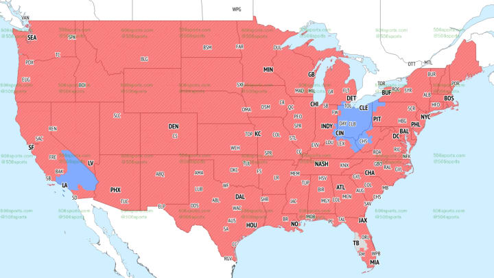 FOX Late Week 13 NFL TV Coverage Map