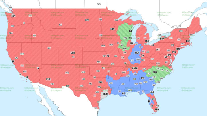 Fox NFL coverage map Week 16