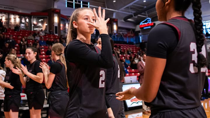 Stafford sophomore guard Kinley Larsen has been one of the best guards in the state as a sophomore. 