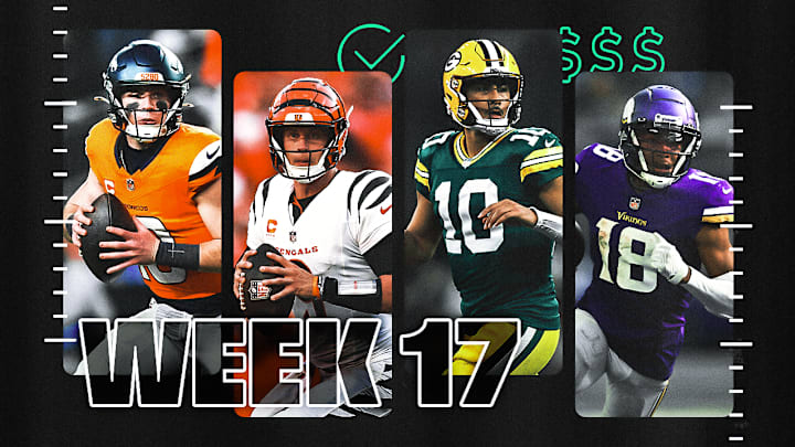 Iain MacMillan has his bets locked in for all 16 NFL Week 17 games.