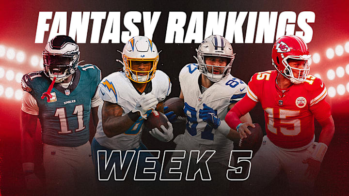 Week 5 Fantasy Football Rankings Week 5 Fantasy Football Rankings