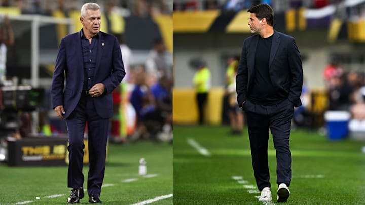 Javier Aguirre y Mauricio Pochettino, en busca del título en Copa Oro. Javier Aguirre y Mauricio Pochettino, en busca del título en Copa Oro.
