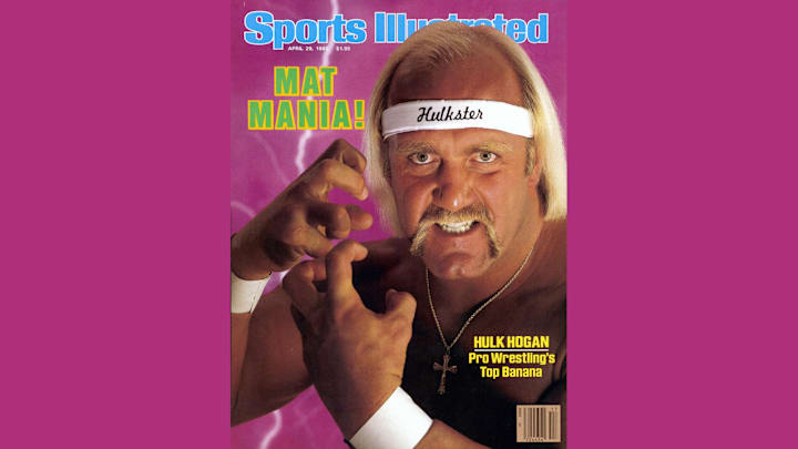 Hulk Hogan en la portada de Sports Illustrated en abril de 1985.
