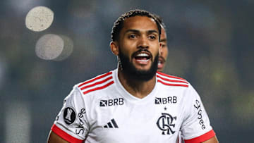 Juninho marcou o primeiro gol do Flamengo na Libertadores 2025