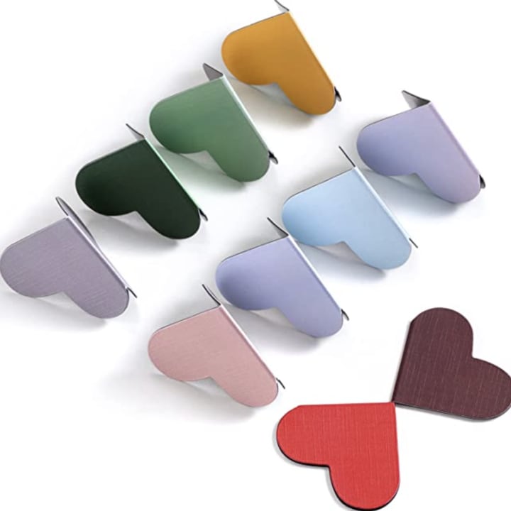 Magnetic Heart Bookmarks