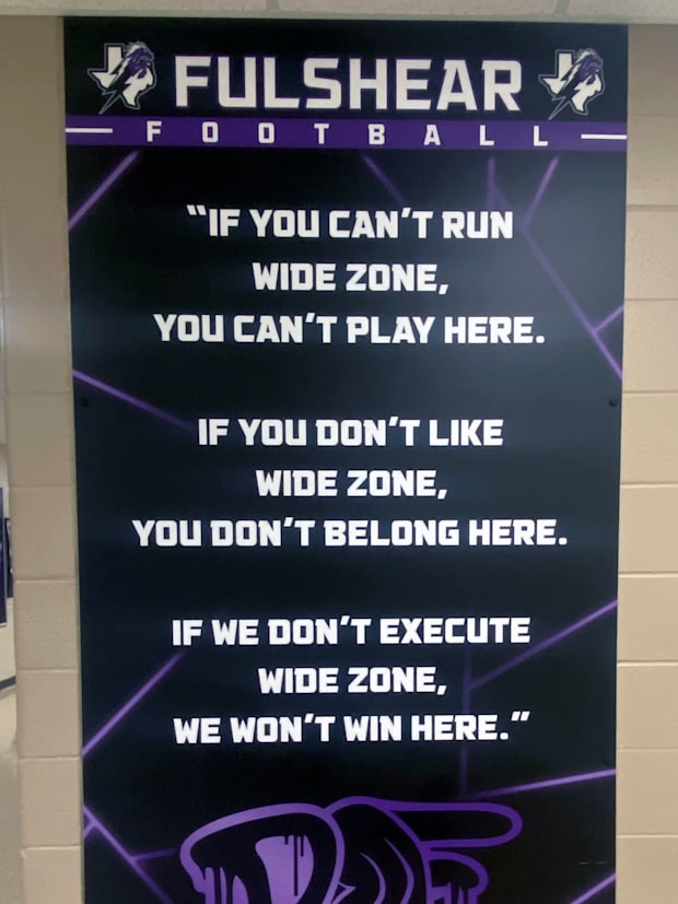 Fulshear football - Wide Zone - Texas high school football