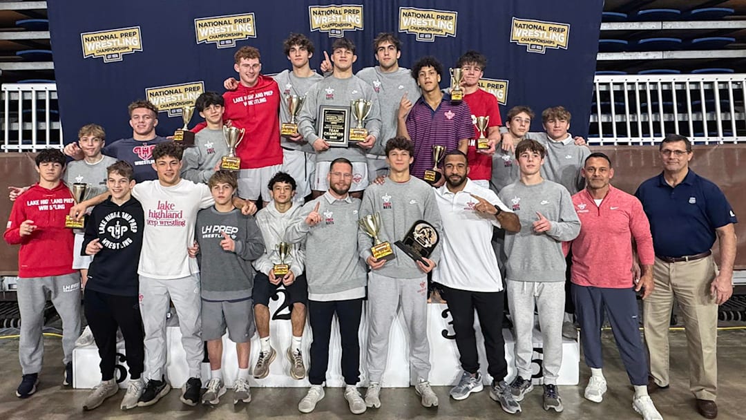 Lake Highland Prep saved its best for the final day, snapping a day one tie with Blair Academy (NJ) and cruising to the team championship at the 2026 National Prep Wrestling Tournament.