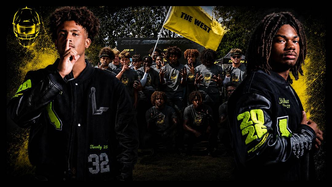 Taven Epps (left) and Jaxsen Stokes were part of the championship West squad at Nike's The Opening.
