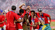 Pemain Bali United Selebrasi gelar juara liga 1 