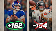 The Giants are +162 underdogs against the Bears in Week 10 of the NFL season.