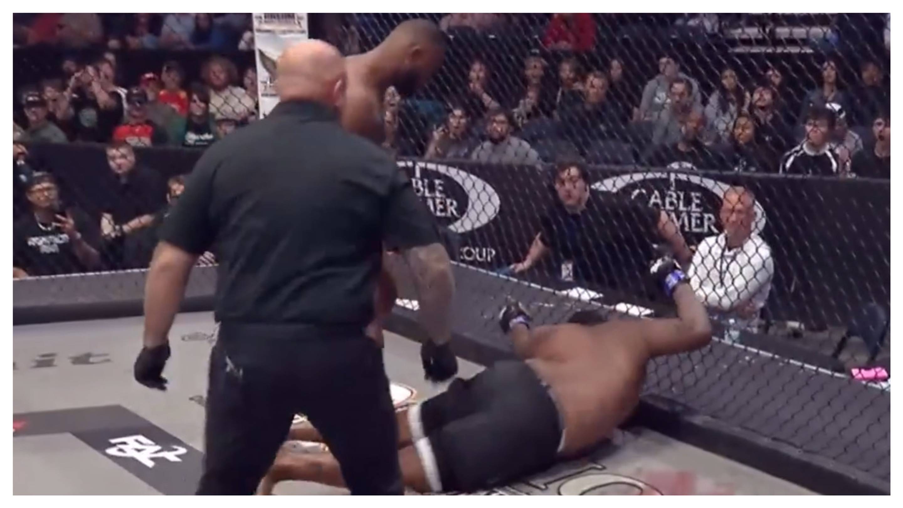 MMA Fighter Crashes Headfirst Into Cage in 8-Second "Knockout of the Year" Contender