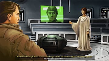 Star Wars: Dark Forces Remaster. Kyle Katarn and Mon Mothma. Image Credit: StarWars.com