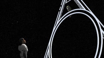 Star Wars Rebels Season 4 episode "A World Between Worlds." Ezra Bridger looks at Morai the convor. Image Credit: StarWars.com