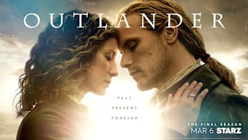Outlander Season 8 Key Art, Image IDs: OLS8_080824_1555, shutterstock_2299799851, shutterstock_196332797, shutterstock_1854851881