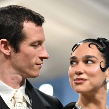 Callum Turner and Dua Lipa