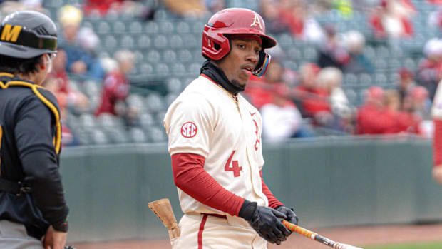 Razorbacks' Justin Thomas Jr. against Missouri