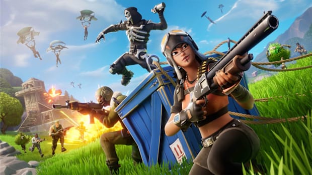 Fortnite Explosion and Characters