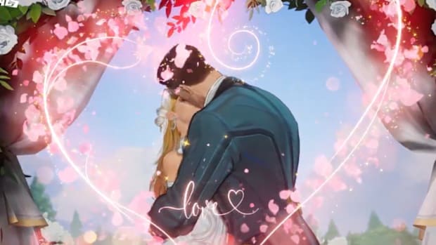 Mister Fantastic and Invisible Woman kissing in Marvel Rivals