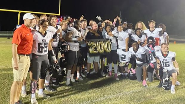 New Smyrna Beach football coach John Wilkinson