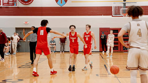 2026 Guard Jonny Jordan showed up big in the second half scoring 19 points