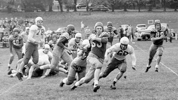 Football continued to thrive at Mercersburg into the 1950s, but the winning was not as consistent as it had been in earlier.