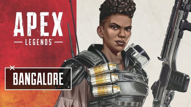 Bangalore's character card in Apex Legends