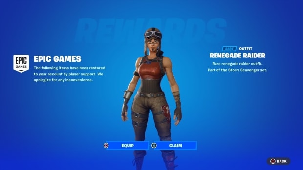 Raider renégat de Fortnite