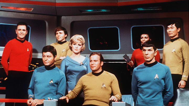 On the set of the TV series Star Trek
